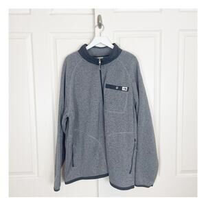 The North Face Gordon Lyons Gray Sweater Fleece Full Zip Jacket XXXL